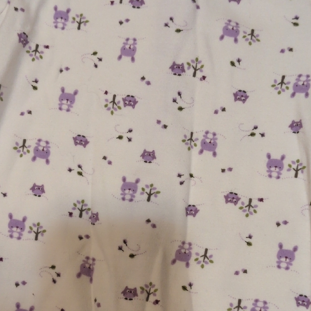 2 Cute Kids Footies - Purple and Yellow Animal Prints - Picture 7 of 13